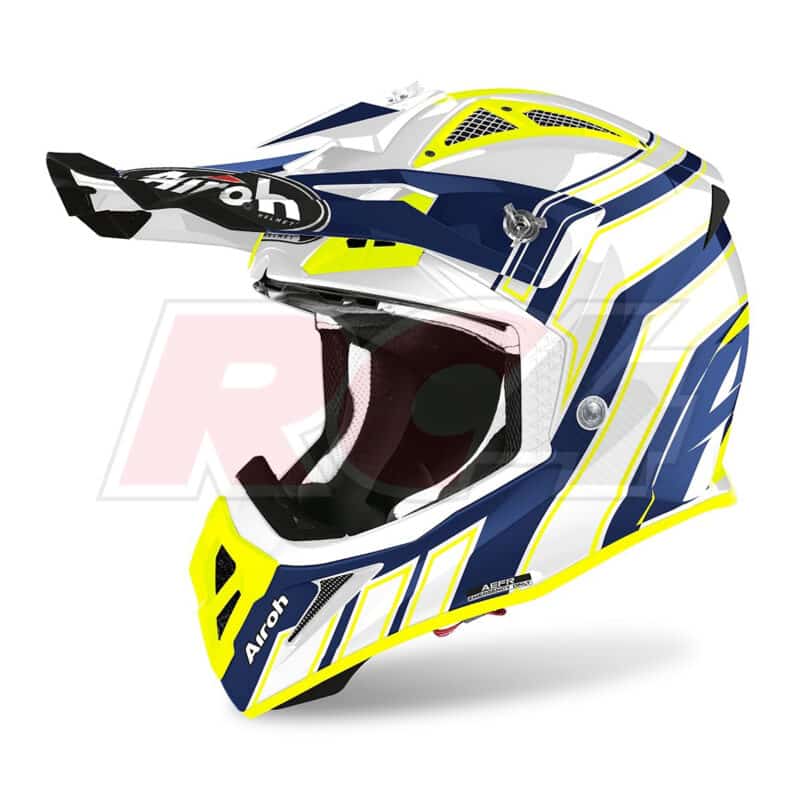 Capacete Airoh Aviator Ace Nemesi Blue Gloss Rc