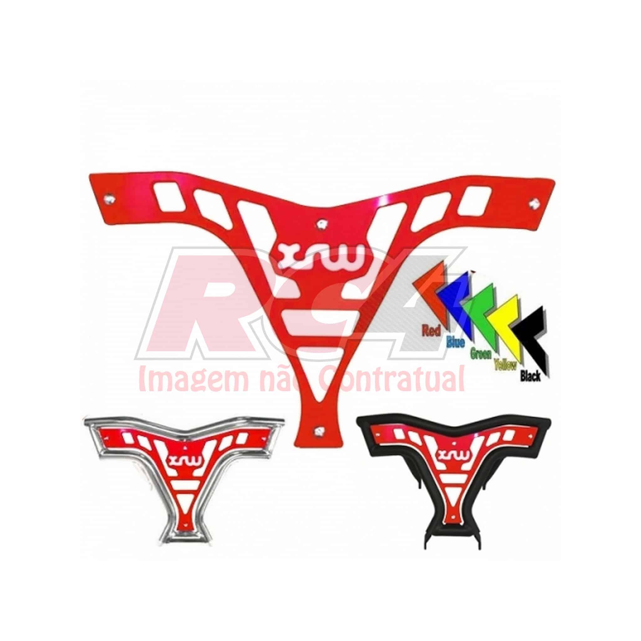 Placa Alumínio para Bumper XRW XR9 RC4