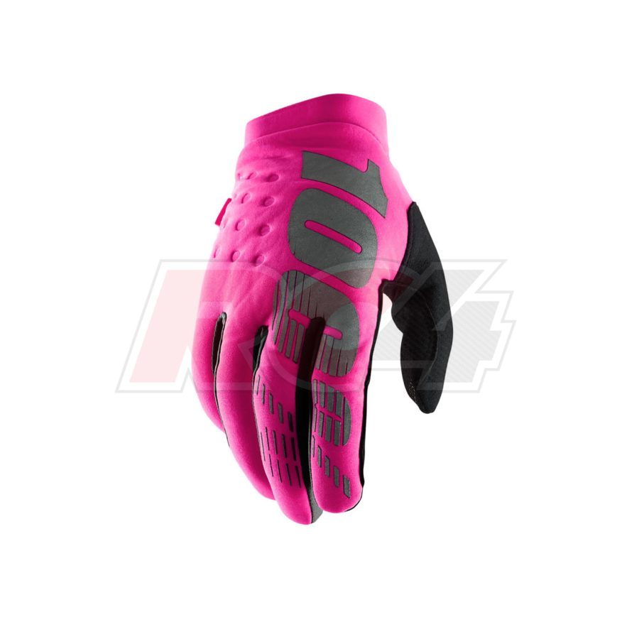 Luvas 100% BRISKER WOMENS NEON PINK-BLACK