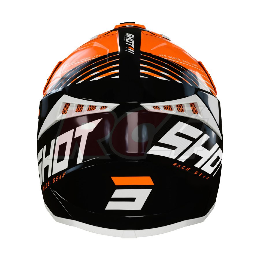 Capacete Shot Lite Fury Black Neon Orange - XS - 53-54 cm