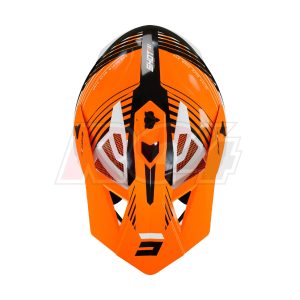 Capacete Shot Lite Fury Black Neon Orange