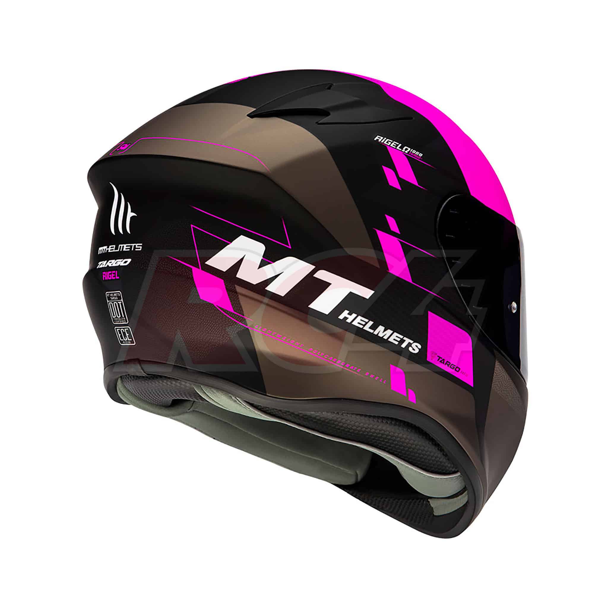 Capacete MT Targo Matt Fluor Pink - RC4