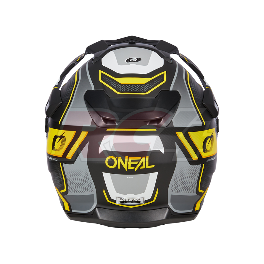 Capacete ONeal D-SRS Square V. 23 Black / Gray / Neon Yellow