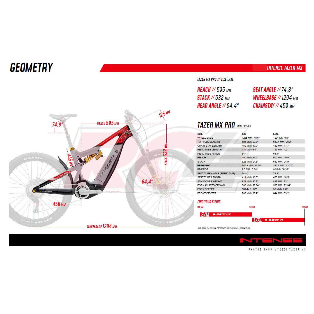 Bicicleta Intense Tazer MX Pro Carbon