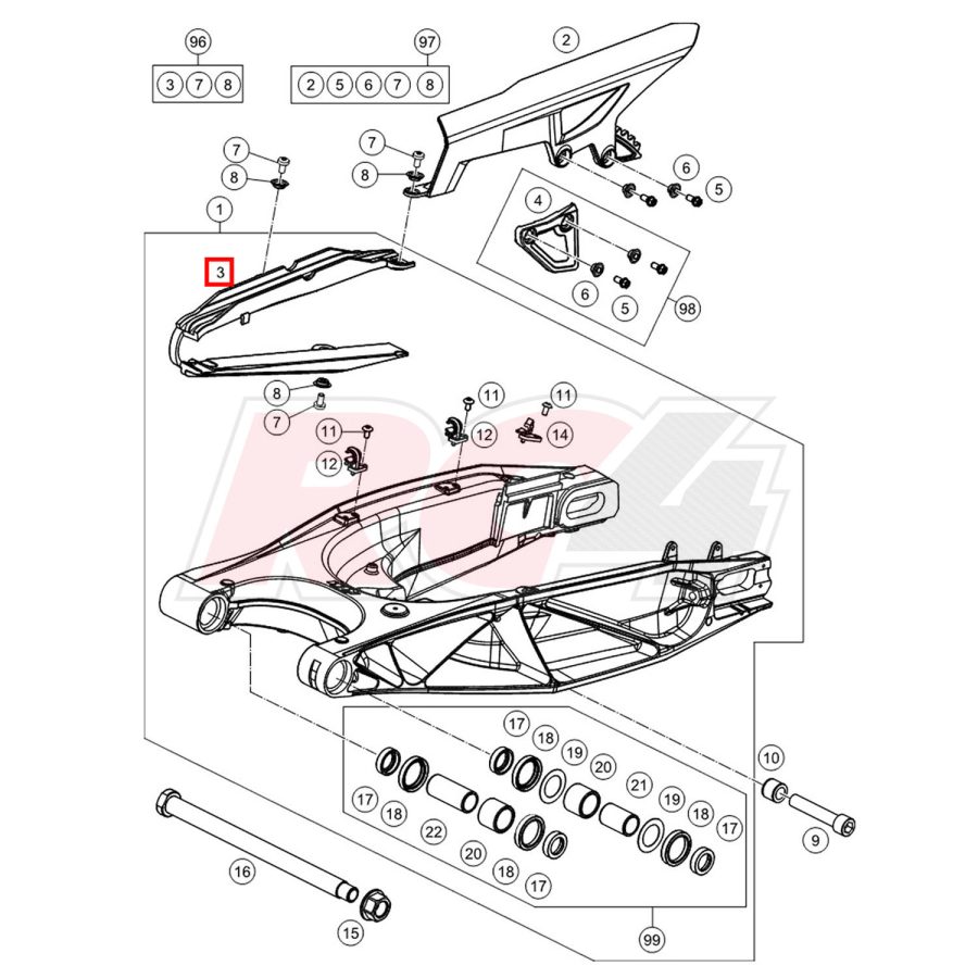 patim corrente ktm 60304066000